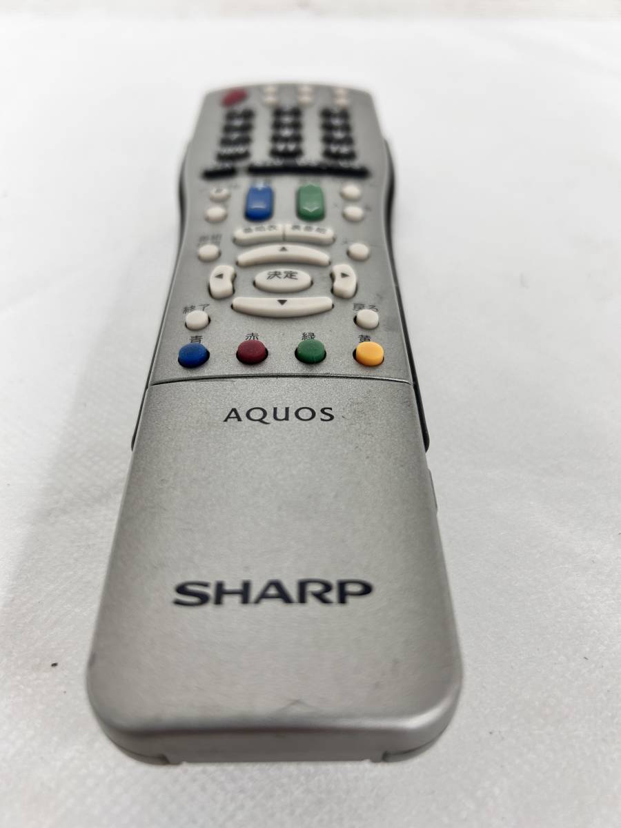 【11】赤外線反応確認 SHARP シャープ GA434WJSA AQUOS テレビリモコン 除菌済み_画像3