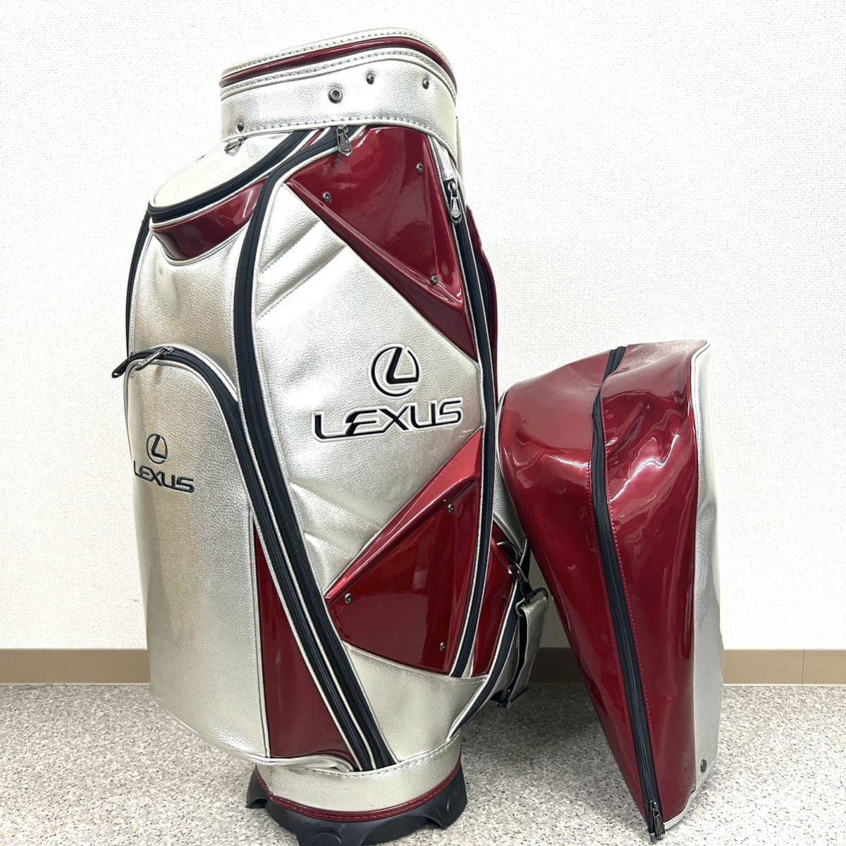 専門店では キャディバック メンズ LEXUS 【極美品】レクサス シルバー