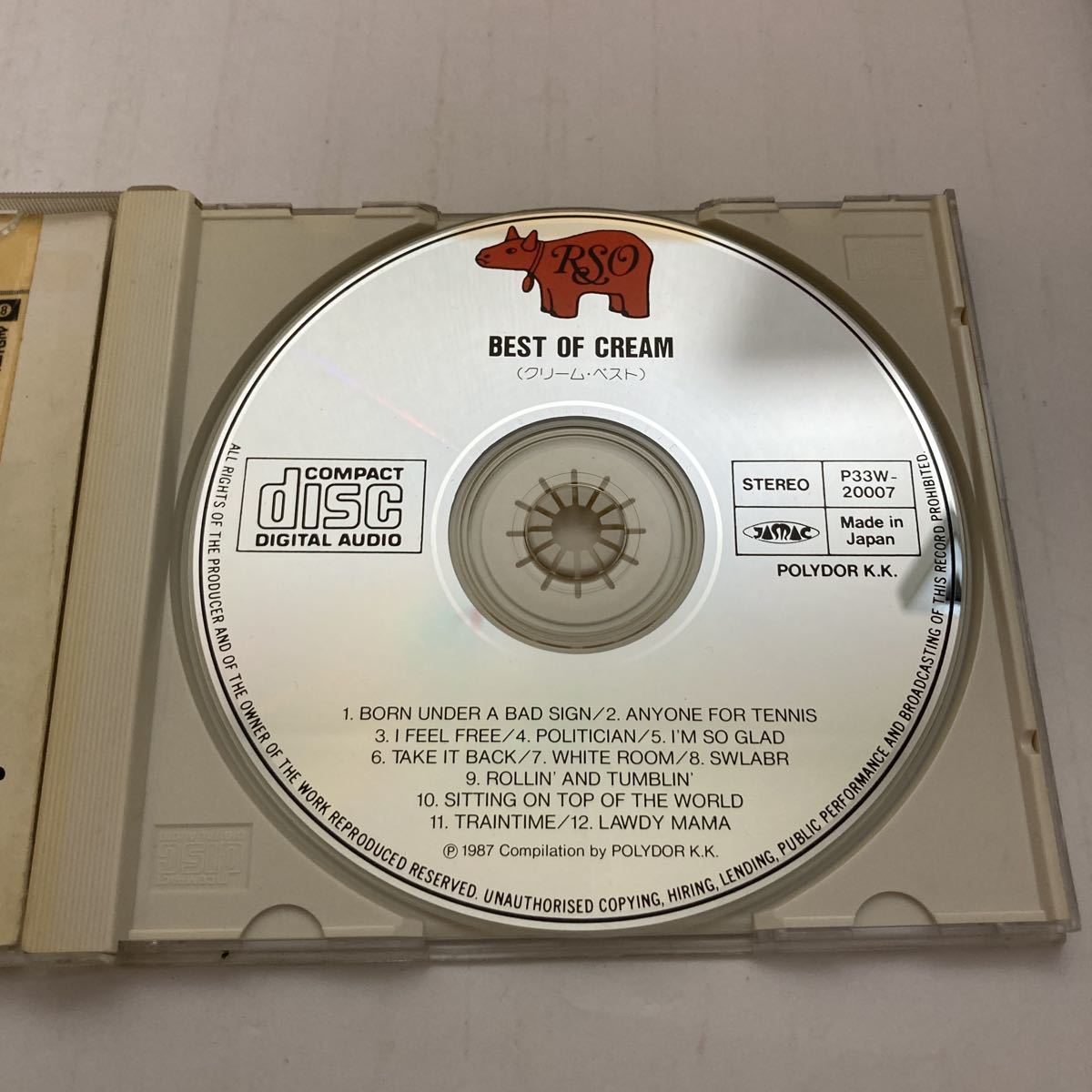 BEST OF CREAM クリームベスト　絶版CD ハードメタル　洋楽_画像3