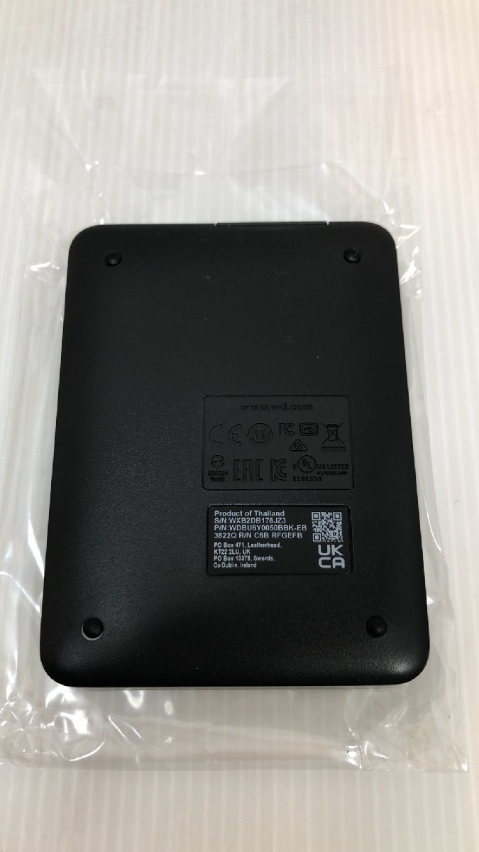 オンライン学習 未使用品！ WD ポータブルHDD 5TB USB3.0 WD Elements Portable WDBU6Y0050BBK-WESN ※外箱ダメージ有