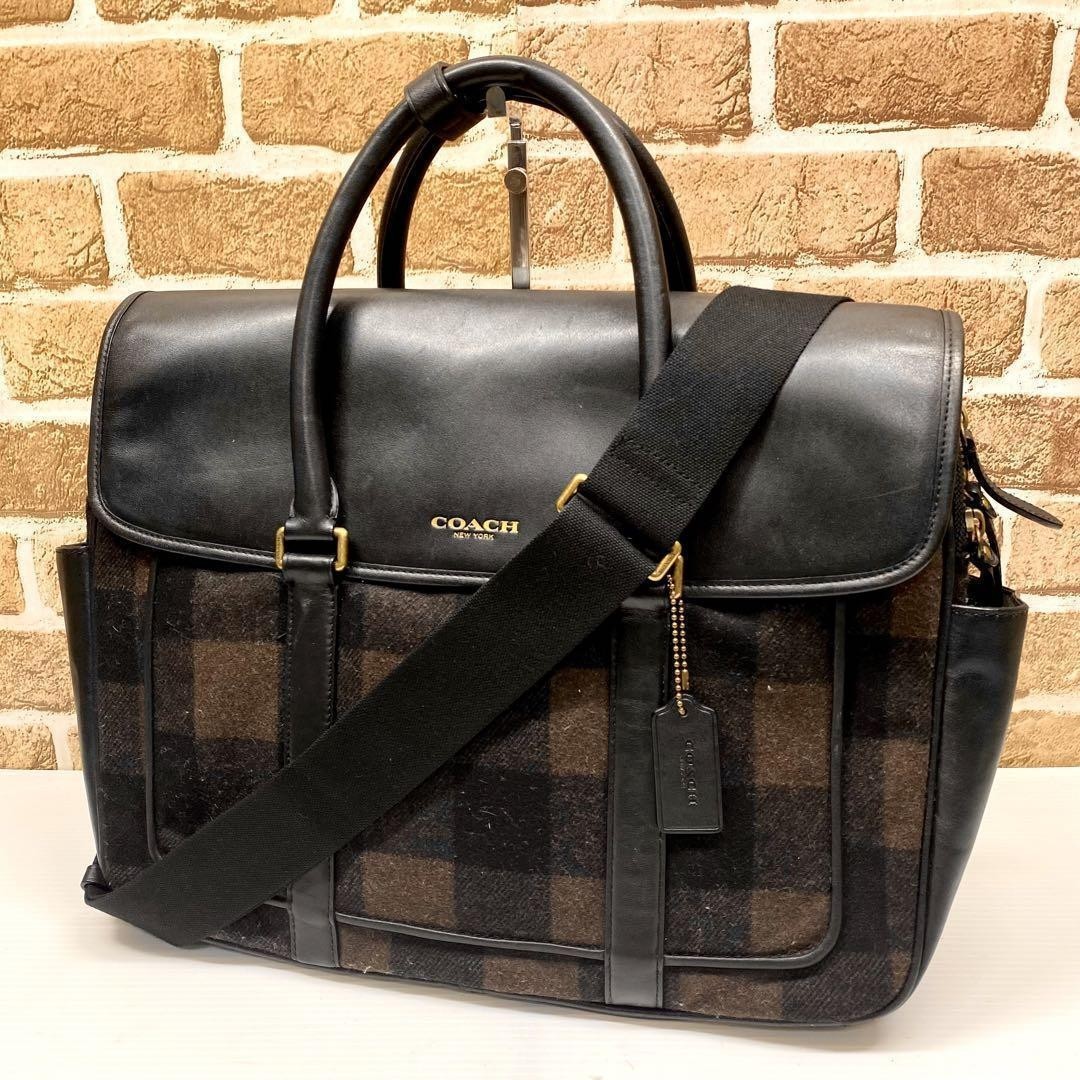 ファッションなデザイン COACH チェック 6424 ビジネスバッグ 2way