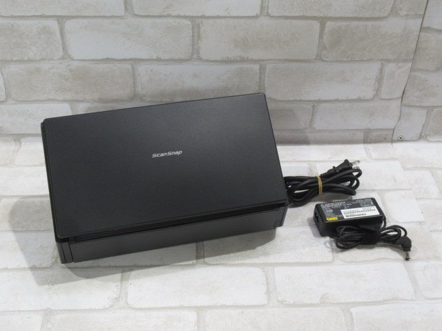 Ω 新DK1 0198♪ 保証有 FUJITSU【 FI-IX500A 】富士通 スキャナー ScanSnap ix500 19年製 25枚・50面/分 スキャン枚数4022枚 AC付_画像1