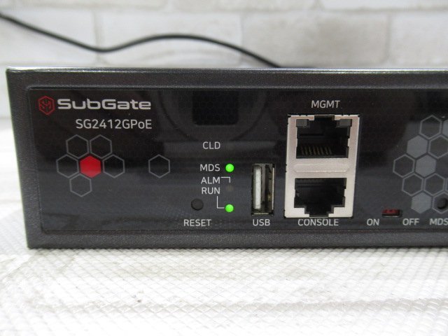 ▲Ω 新D 0120♪ 保証有 SubGate HanDreamnet【 SG2412GPoE 】ハンドリームネット スイッチハブ 20年製 領収書発行可・祝10000!取引突破!!_画像3