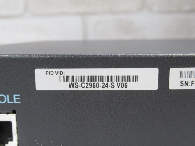 Ω 新DK 0237♪ 保証有 Cisco【 WS-C2960-24-S V06 】シスコ Catalyst 2960 Series SI スイッチ 領収書発行可能_画像10