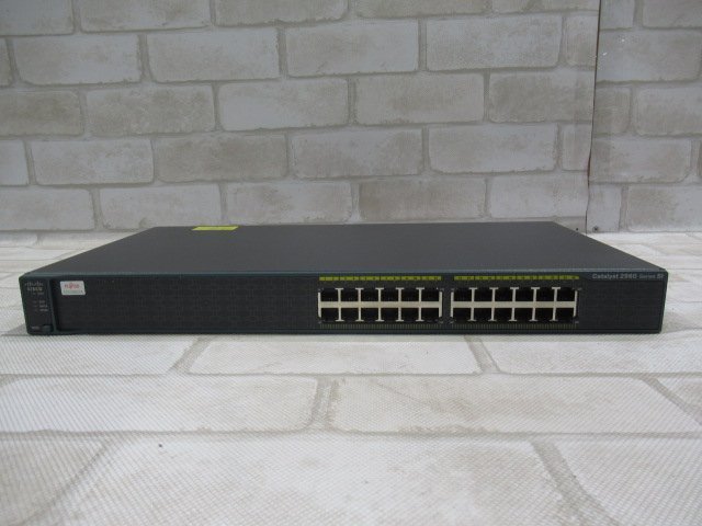 Ω 新DK 0237♪ 保証有 Cisco【 WS-C2960-24-S V06 】シスコ Catalyst 2960 Series SI スイッチ 領収書発行可能_画像2