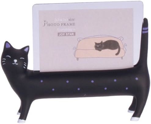 ケナフ フォトフレーム ブラック キャット インテリアカンパニー 写真立て 猫 IET-0322_画像1
