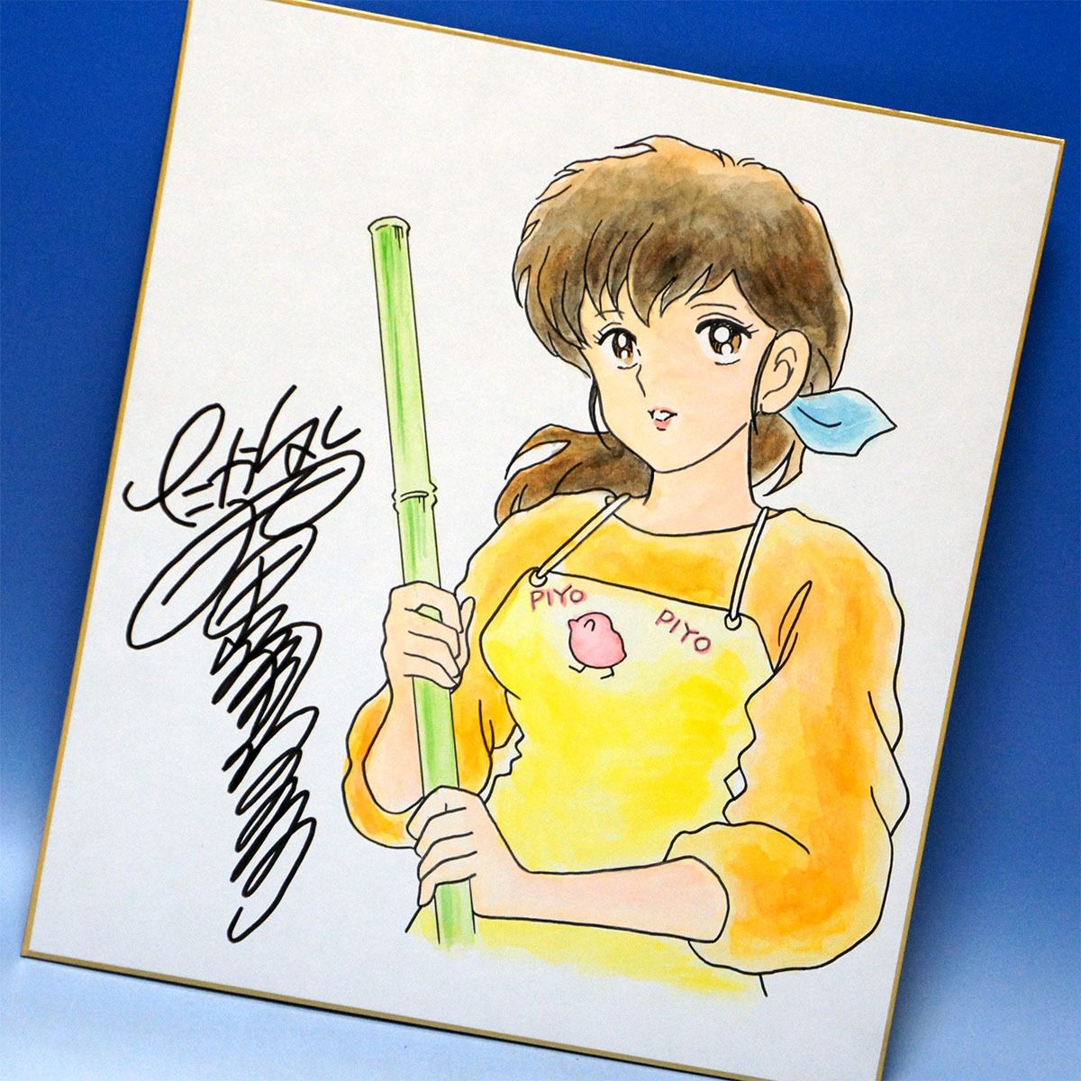 鑑定書付全額返金保証】 高橋留美子 直筆サイン色紙 めぞん一刻 鑑定書付全額返金保証】 高橋留美子 直筆サイン色紙 めぞん一刻