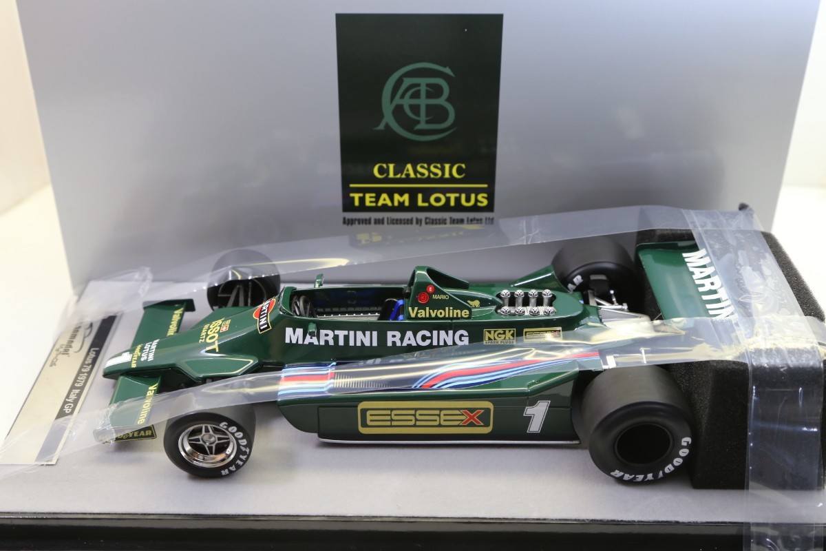 限定145台 テクノモデル 1/18 マルティニ ロータス79 イタリアGP 1979 #1 M.アンドレッティ クラッシック チーム・ロータスTM18-287A CFDCB