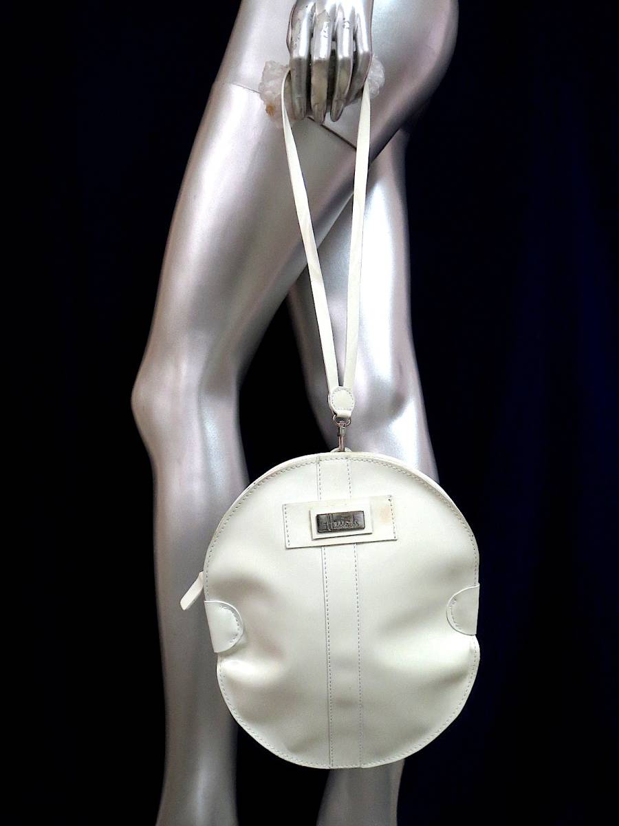  two point successful bid free shipping! Harrods Harrods white Mini bag lady's bag white B