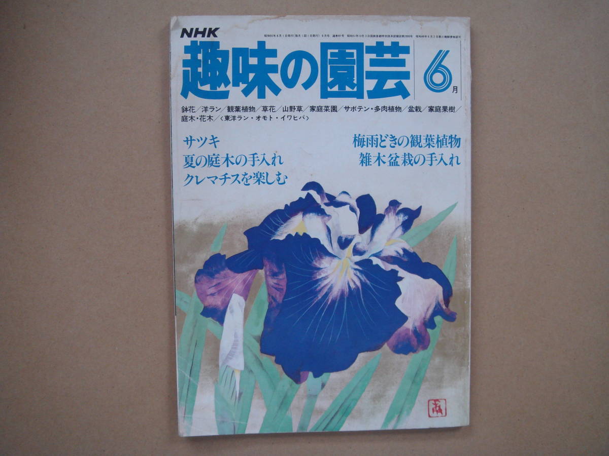 趣味の園芸 昭和５５年　6月　サツキ　　タカ42_画像1