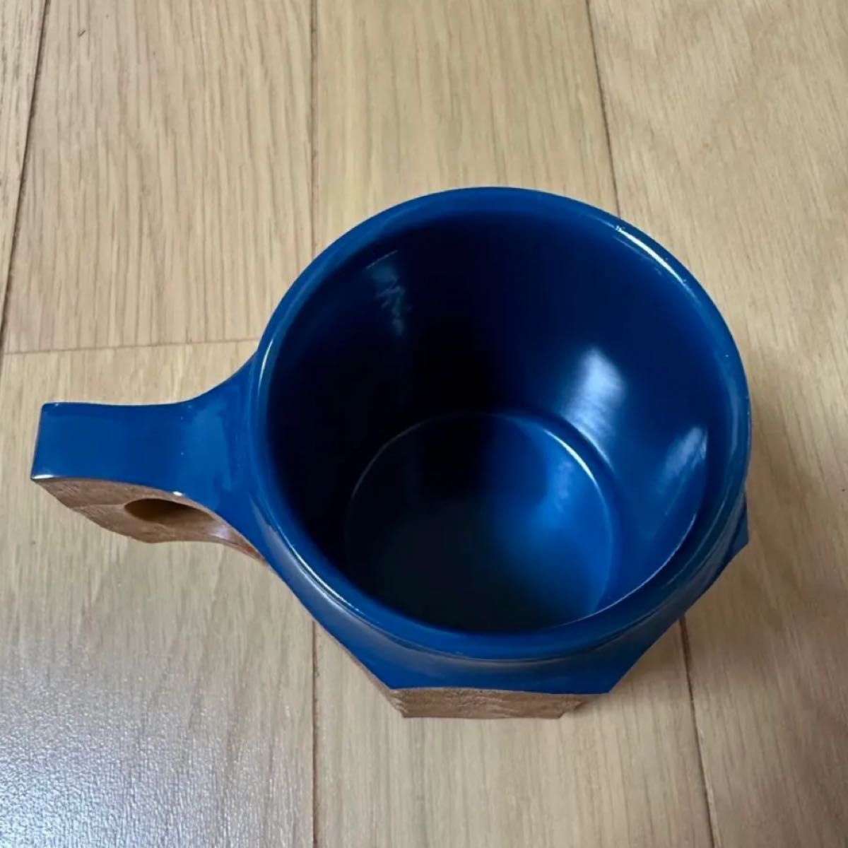 アキヒロウッドワークスジンカップ URUSHI Hybrid blue L 青漆