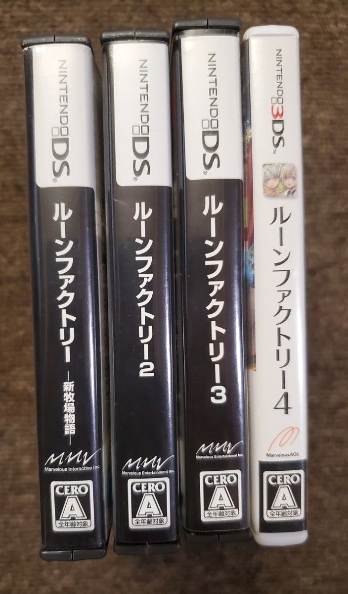 【管Z019】■　Nintendo DS・3DS ルーンファクトリー 1・2・3・4 計4点- ニンテンドーDS