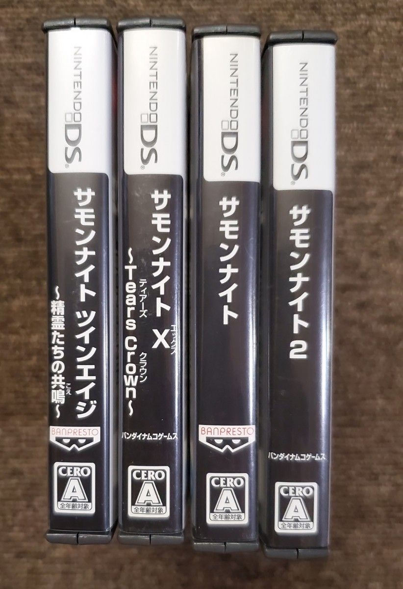 【管Z015】■　Nintendo DS サモンナイト ＋ 2 ＋  ツインエイジ ＋ X 計4点 ニンテンドーDS
