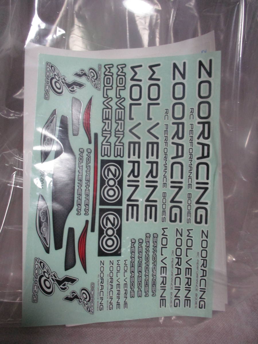 未使用品 1/10RC ZooRacing ウルヴァリン(0.5/0.7) EPツーリング用ボディ 2枚セット_画像3