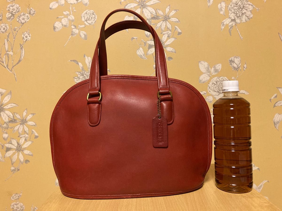 美品 オールドコーチ 9958 トートバッグ レザー グラブタン 赤 レッド COACH オールドコーチ ハンドバッグ ショルダーバッグ 9958 赤