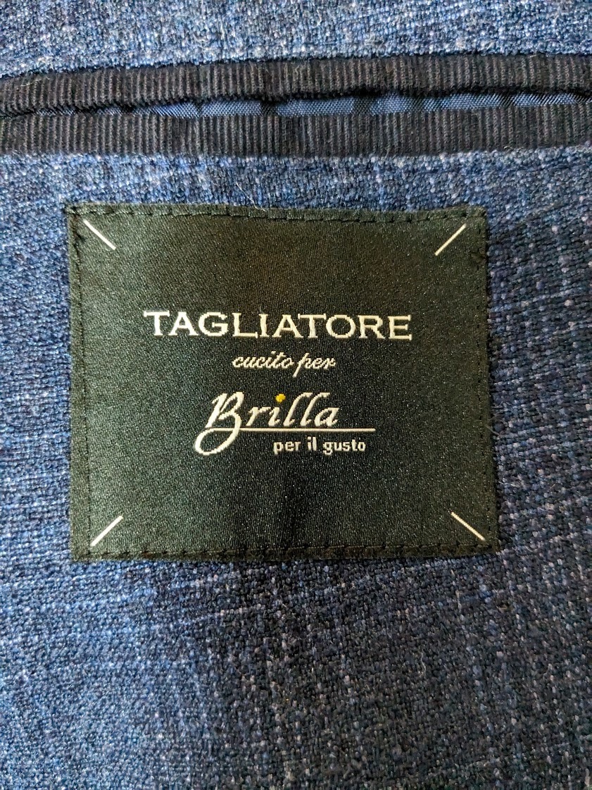 ★BEAMSドレスラインBrilla per il gustoエクスクルーシブTAGLIATOREWジャケット春夏初秋用Italy製デペトリロアローズスーツパンツあいます_画像3