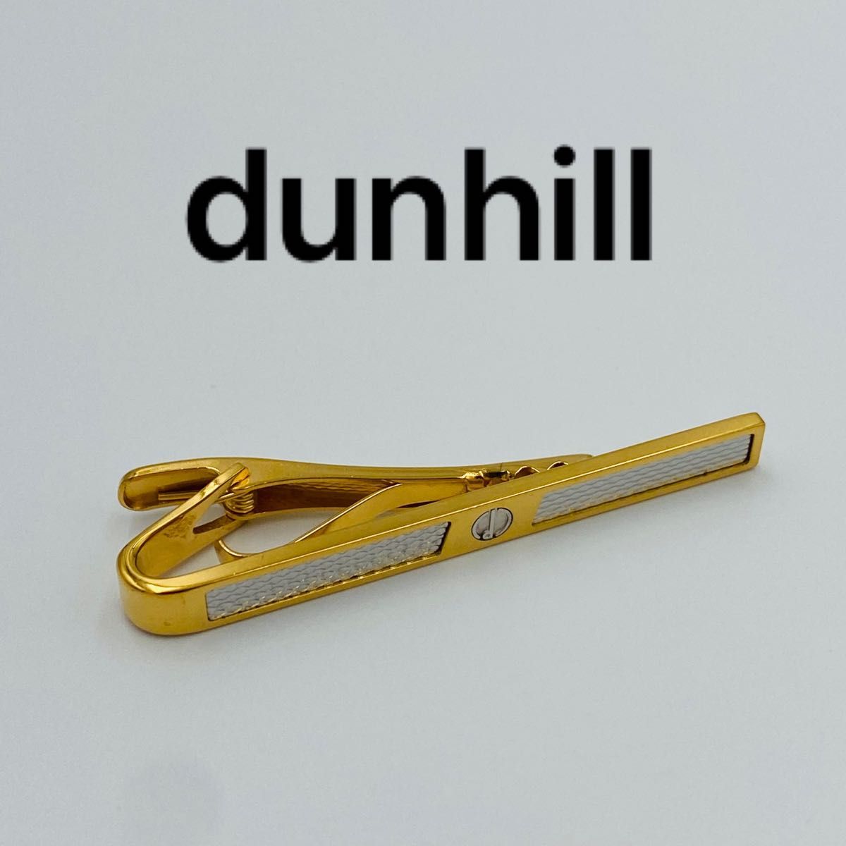 dunhill ネクタイピン ロゴ シンプル シルバー ゴールド｜Yahoo!フリマ 