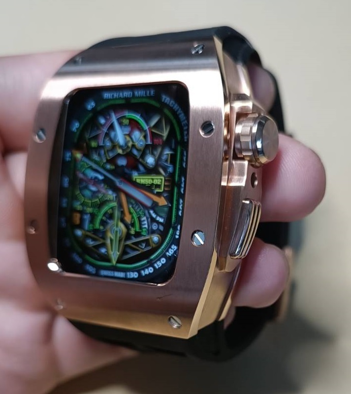 44mm 45mm●RMモデル 薔薇金●メタル ラバー カスタム ステンレス apple watch アップルウォッチ ゴールデンコンセプト Golden Concept 好_画像5