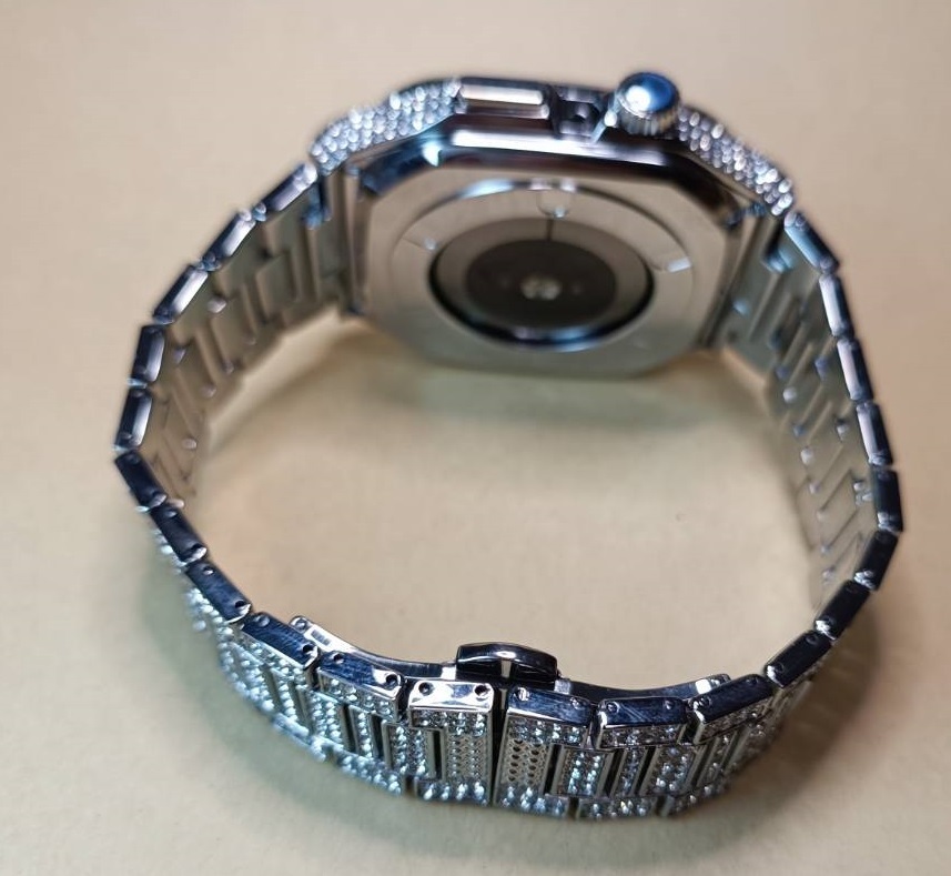  diamond SV * zirconia gilagilaapple watch stainless steel custom metal Golden concept golden concept liking . Apple watch 