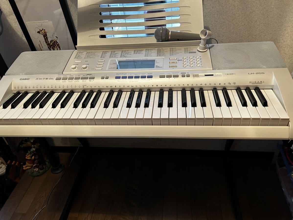 CASIO カシオ HIKARI 光ナビゲーションキーボード　LK-205 HIKARI KEYBOARD マイク付き_画像1