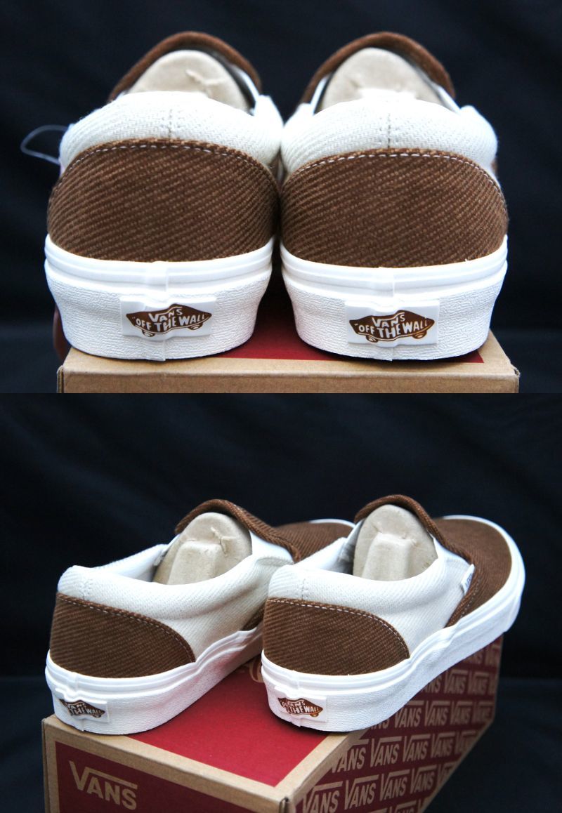 SALE！【新品】US9.5 27.5cm VANS バンズ CLASSIC SLIP-ON クラシック スリッポン DESERT TWILL BROWN/BEIGE_画像9