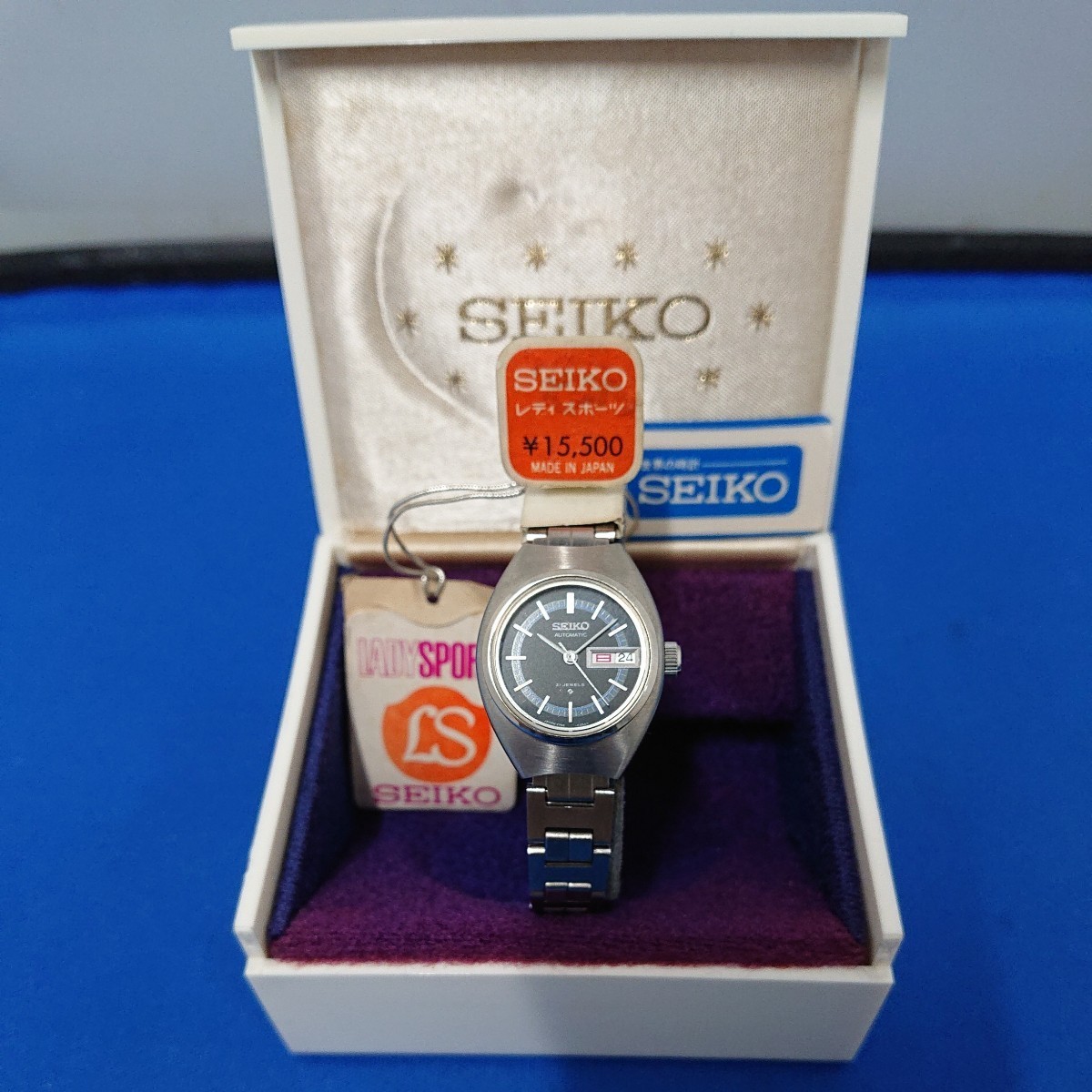 個人時計店 展示ストック品 ヴィンテージ 動作確認済 SEIKO レディスポーツ 腕時計 自動巻 オートマチック 3針 カレンダー2706-0100/212367_画像1