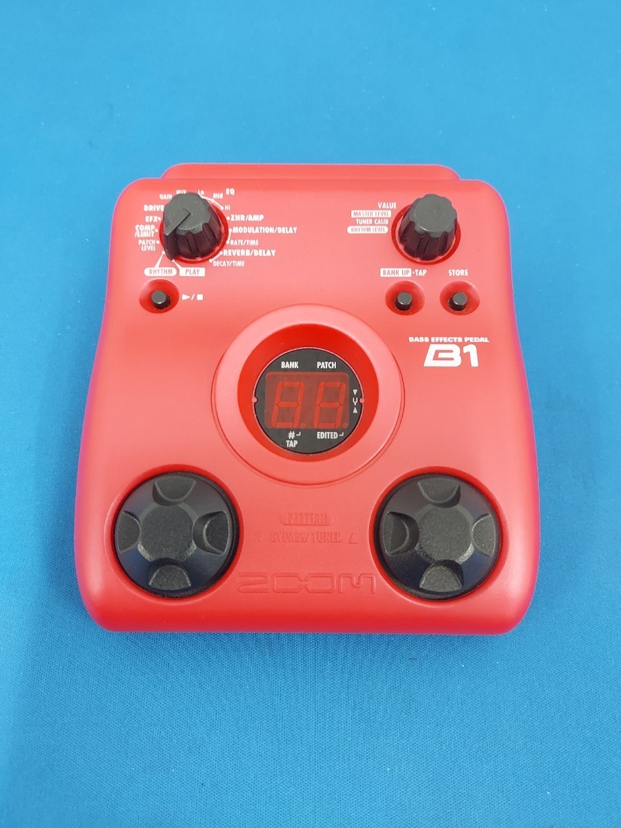 ★美品★動作確認済★ZOOM/ズーム★BASS EFFECTS PEDAL★B1★エレキ ベース★多機能 マルチエフェクター★楽器/音響機材★取説付き★_画像2