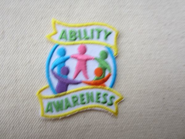 ABILITY AWARENESS 能力の認識 ガールスカウト GIRL SCOUT ワッペン/古着 アメカジ アウトドア ワークシャツ USA 古着 136_画像3