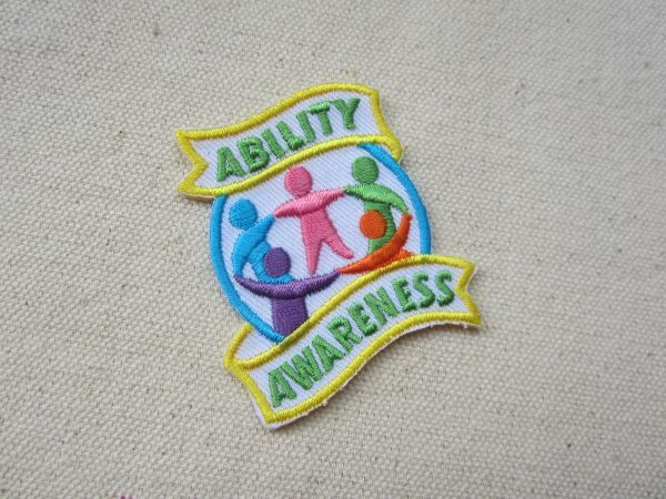 ABILITY AWARENESS 能力の認識 ガールスカウト GIRL SCOUT ワッペン/古着 アメカジ アウトドア ワークシャツ USA 古着 136_画像1