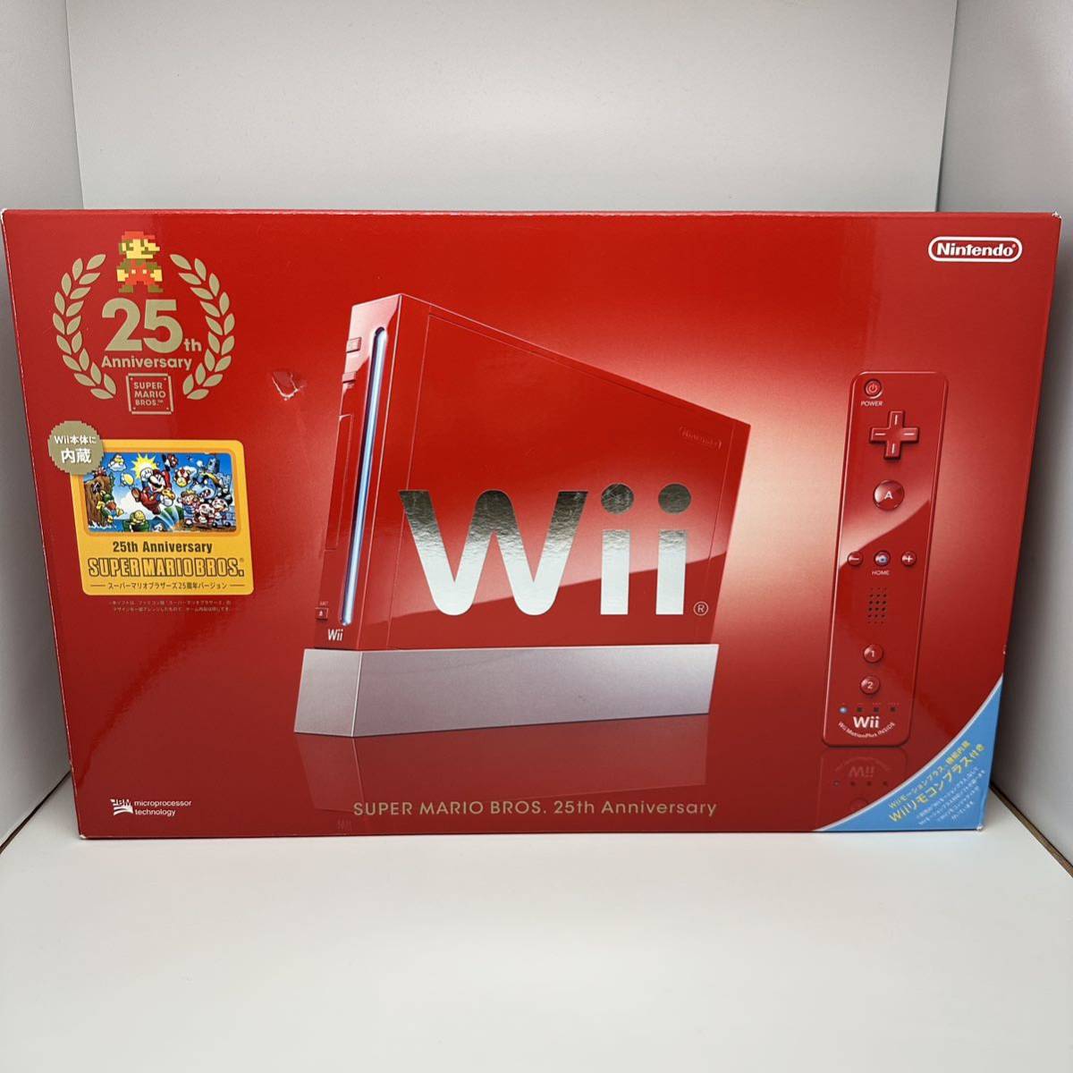 ☆希少未使用品☆Wii本体スーパーマリオブラザーズ25周年バージョンRVL