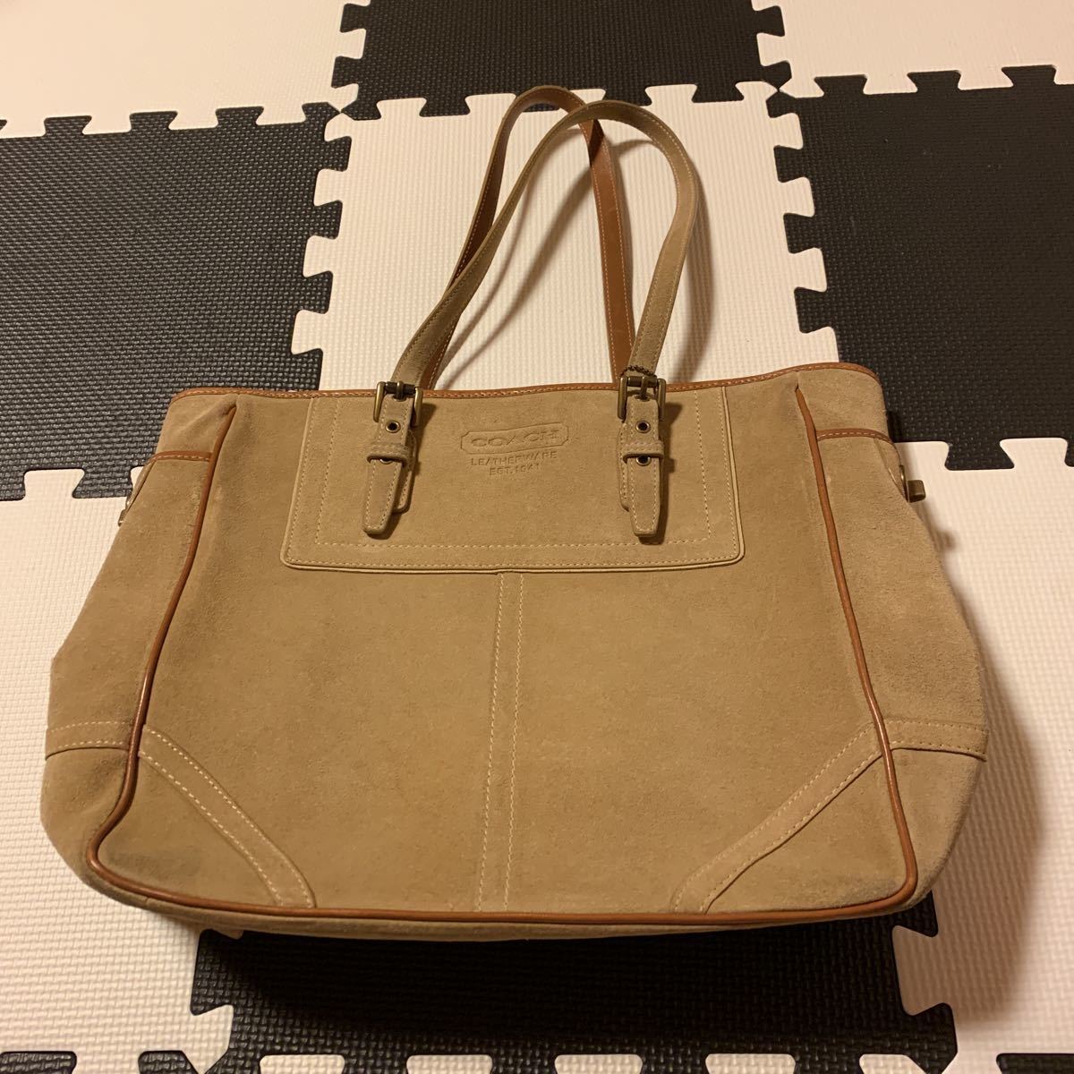美品 COACH コーチバッグ ブラウン-