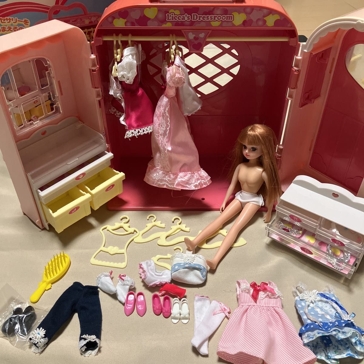 リカちゃんハウス ドレスルーム ハウス クローゼット 廃盤 リカ リカちゃんハウス ドレスルーム ハウス クローゼット 廃盤 リカ