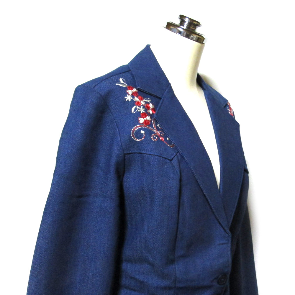 日本最大の 50's 136227-q デニム刺繍パイピング装飾ジャケット