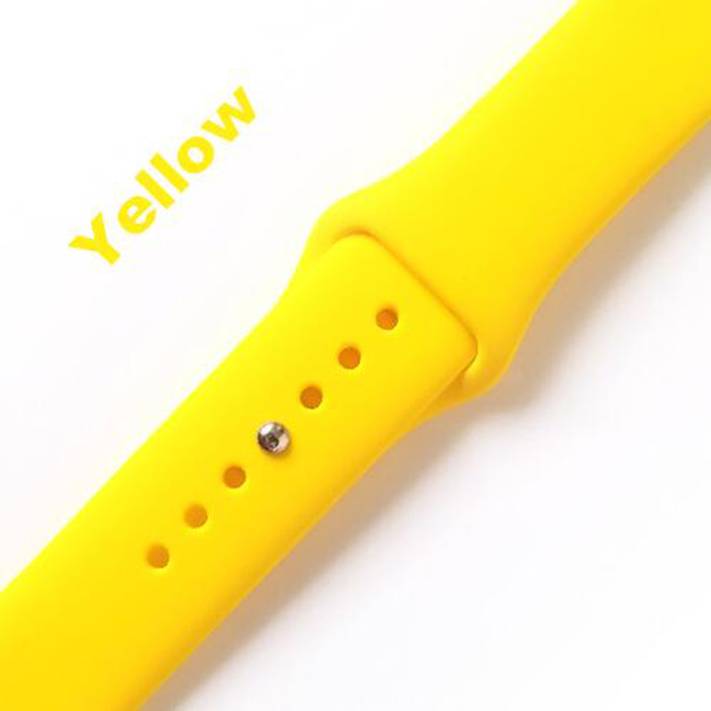 [ body size 42*44mm for ][17- yellow ]Apple Watch silicon sport band Apple watch [Series1.2.3.4.5.6.SE correspondence ]