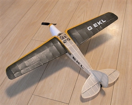 【ゴム動力機】Easy Built製de Havilland Leopard Moth（翼長：22”=559mm）・・・ 残り1_画像7