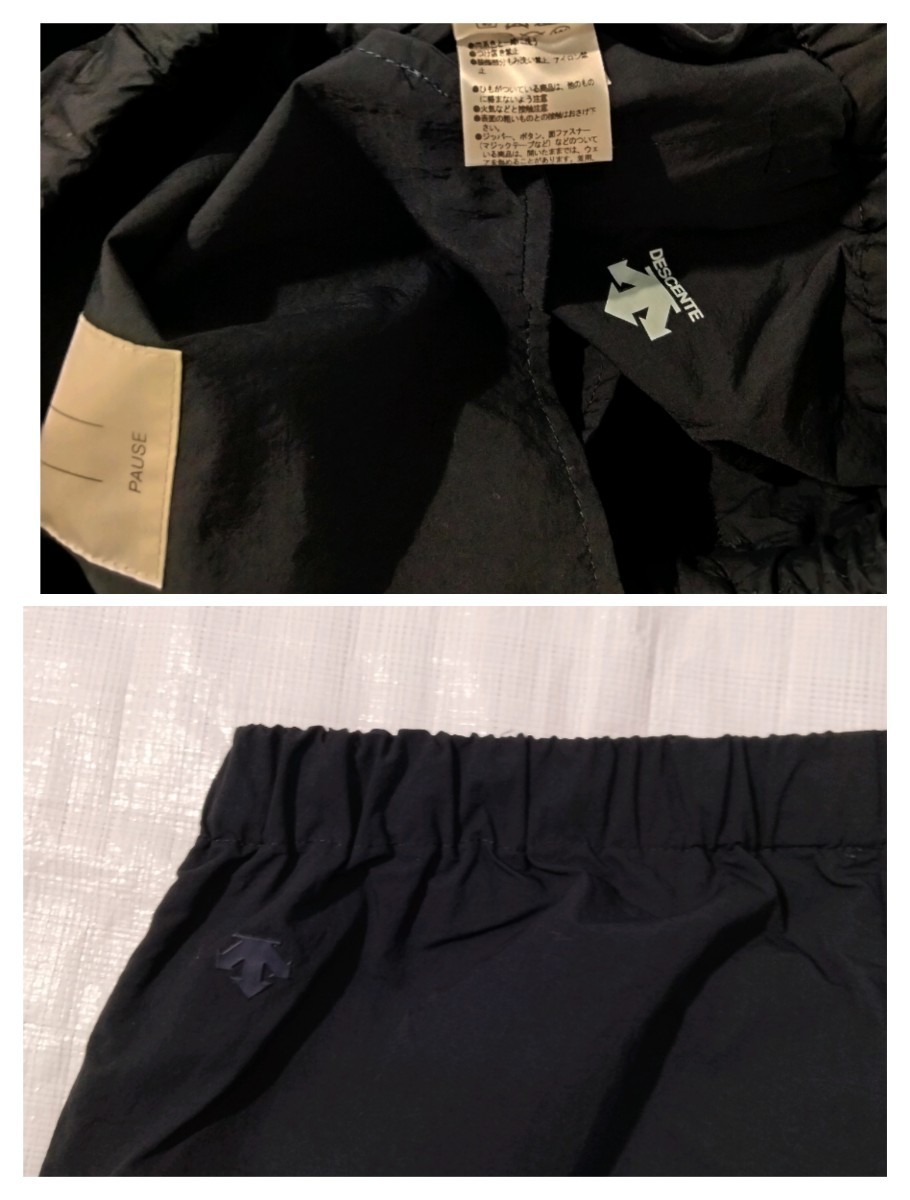 DESCENTE PAUSE デサントポーズ　EASY SLACKS　ナイロン　イージーパンツ　スラックス　撥水素材　止水ジッパー　スリム　nylon pant _画像8