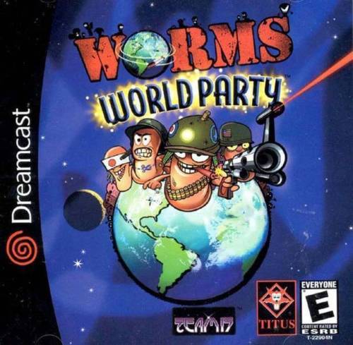 【返品送料無料】 ドリームキャスト 海外版 海外限定版 ワームズワールドパーティー Dreamcast Party World Worms アドベンチャー