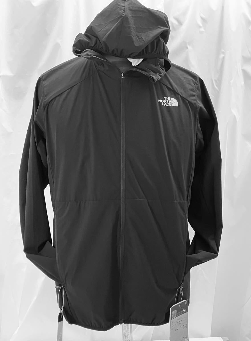 新品未使用 ノースフェイス THE NORTH FACE ジャケット M インフィニティトレイルフーディ NP22270 撥水 防風 軽量 ブラック メンズ