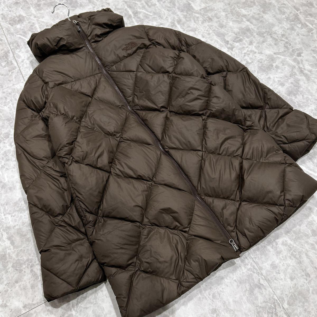 B @ 良品 アウトドア '極上DOWN90%'『THE NORTH FACE ノースフェイス』TAMBAKOSHI COAT 中綿 ダウン コート L 婦人服 アウター NDW91206_画像1