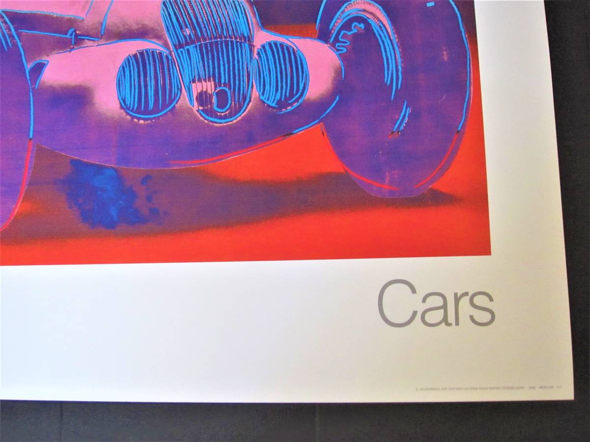 1986年当時物！Andy Warhol 「　Cars　」 アンディ ウォーホル　メルセデス ベンツ　アートポスター　80'sヴィンテージ⑤_画像4