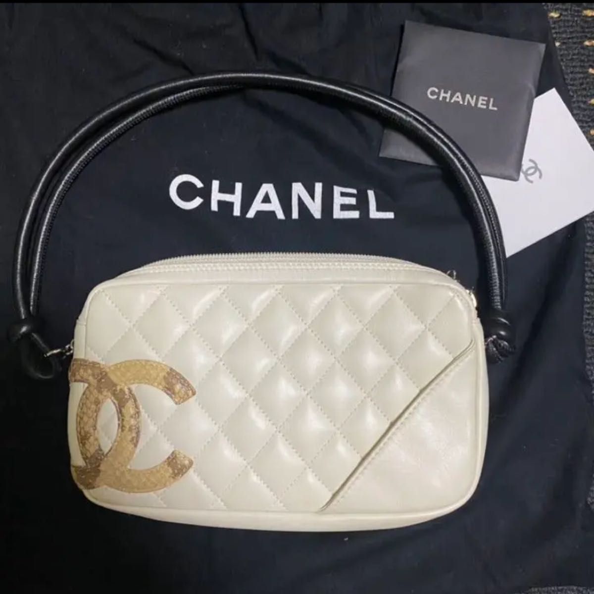 【希少】CHANEL シャネル カンボンライン　ハンドバッグ