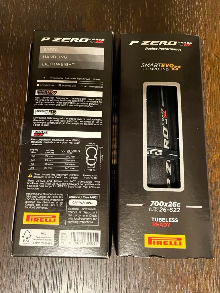 新品未使用ピレリ P ZERO RACE SL(700 x 26C) 2本セット-