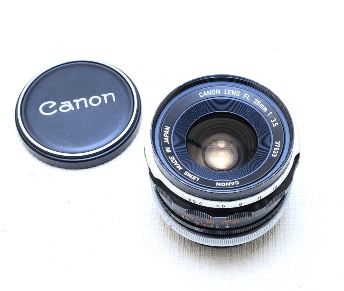 CANON FL28㎜F3.5 　広角レンズ　完動品　　_画像1