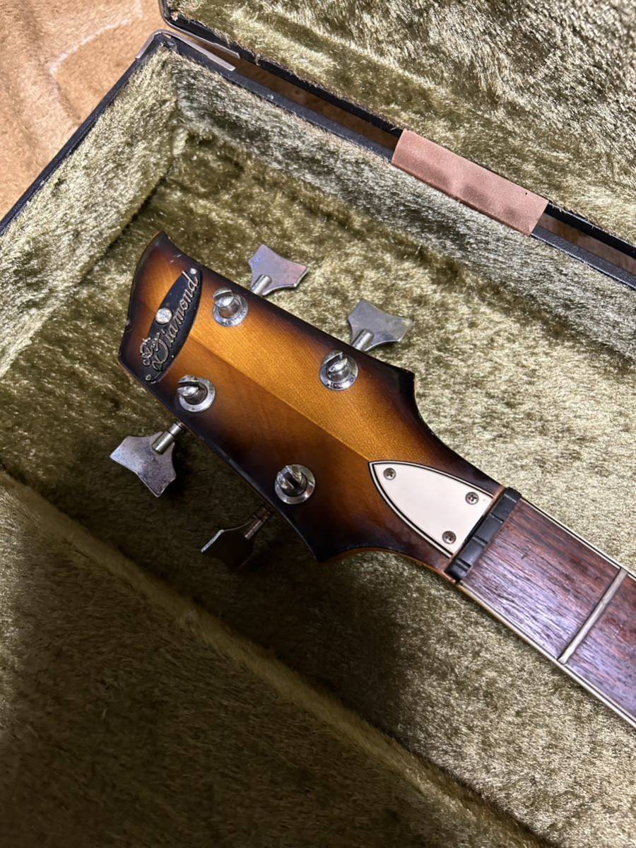 66年頃・激レア・マツモク製・Aria Diamond バイオリンベース・1420B ＶＩＮＴＡＧＥ・ビートルズ・ポールマッカートニースタイル・激安。_画像2