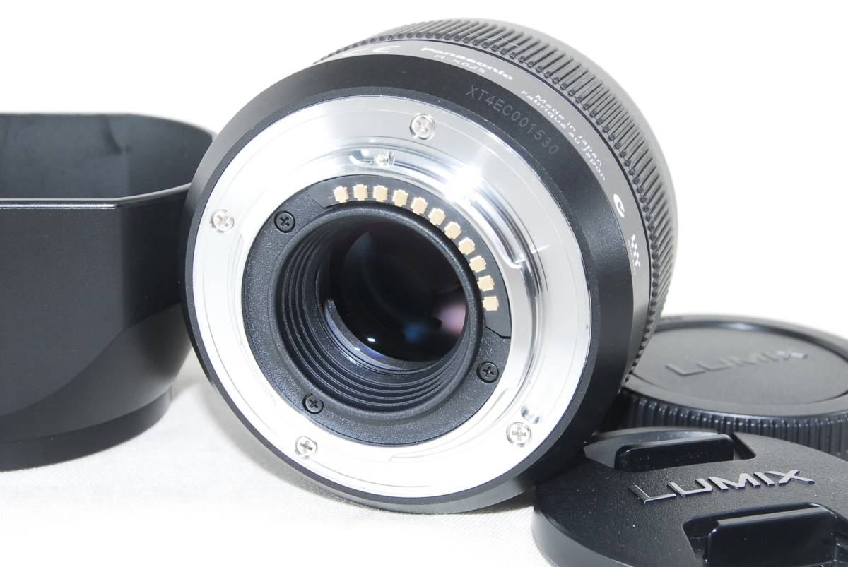 ★極美品★Panasonic パナソニック LEICA DG SUMMILUX 25mm F1.4 ASPH. H-X025 フード付き♪_画像2