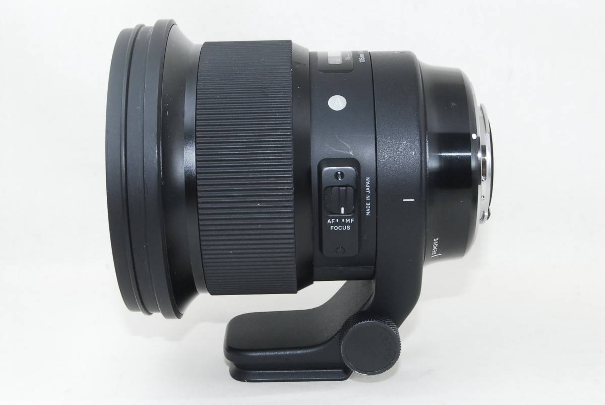良品 SIGMA Art 105mm F1 4 DG HSM シグマSAマウント フード付き 良品 SIGMA Art 105mm F1 4 DG HSM シグマSAマウント フード付き