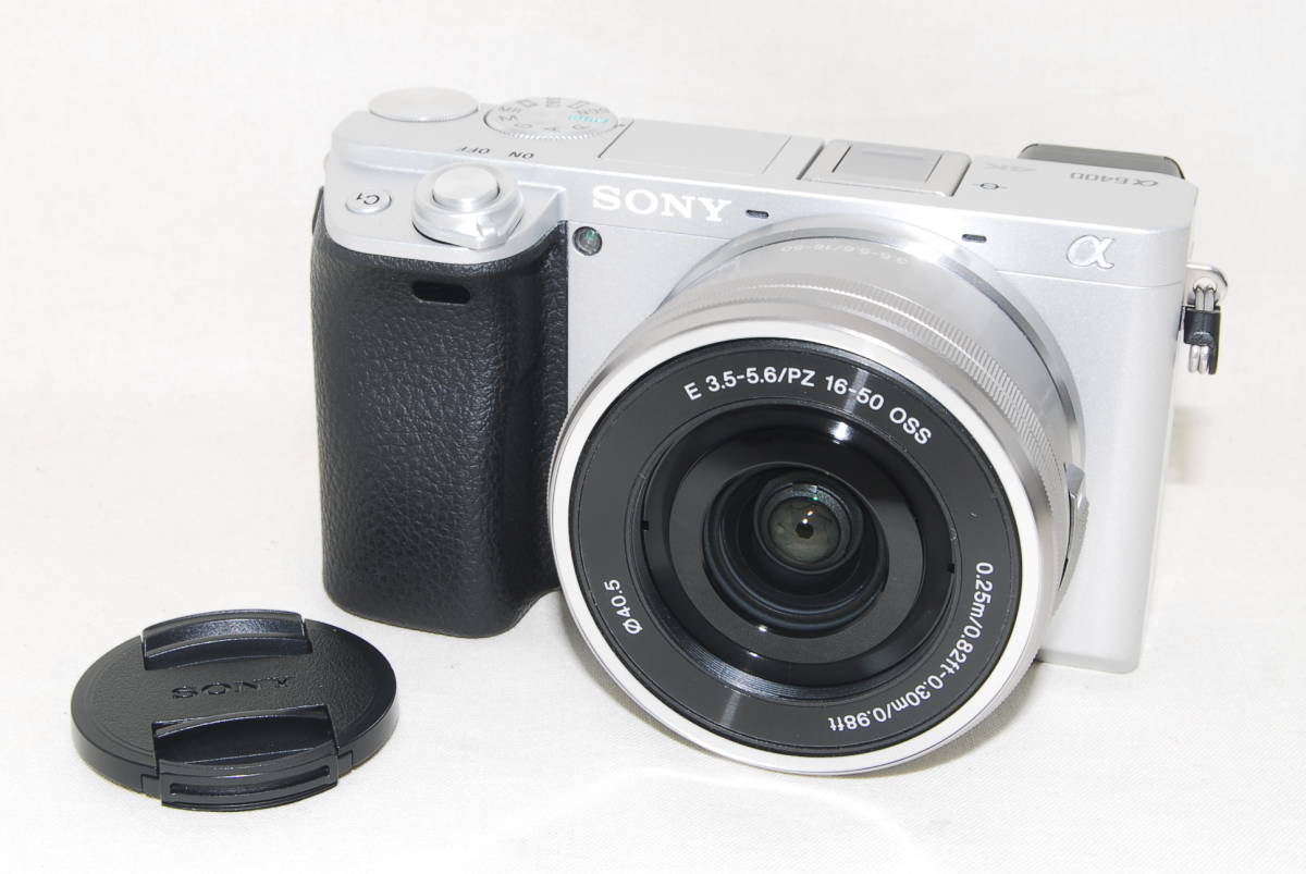 ★良品★SONY ソニー α6400 16-50mm パワーズームレンズキット シルバー♪_画像1