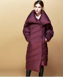 エヴァフリーダムブレッドジャケット2022年冬新作イレギュラーデザイナーパッド入りダウンジャケット女性用