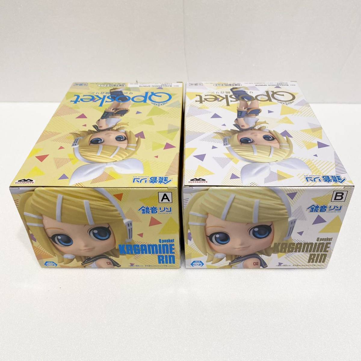 送料510円～ 同梱可 鏡音リン Qposket フィギュア A B 全2種 セット 未開封 ボーカロイド KAGAMINE RIN Figure_画像5