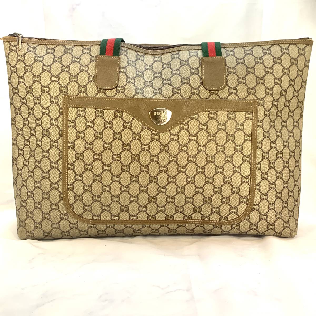 美品】 オールドグッチ GUCCI PLUS グッチプラス トートバッグ